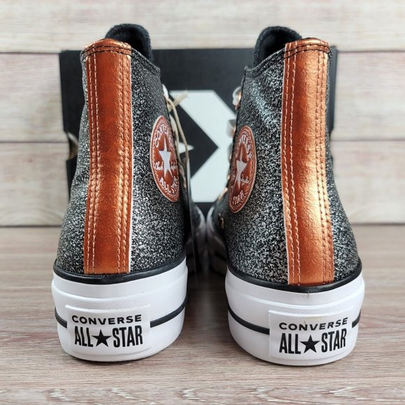 NEW Converse All Star High Top PLATFORM Women's Size 8 Casual Sneakers Shoes - Picture 4 of 9
